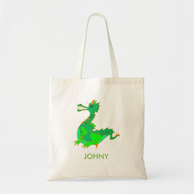 Sac fourre-tout de dragon mignon personnalisé (Devant)