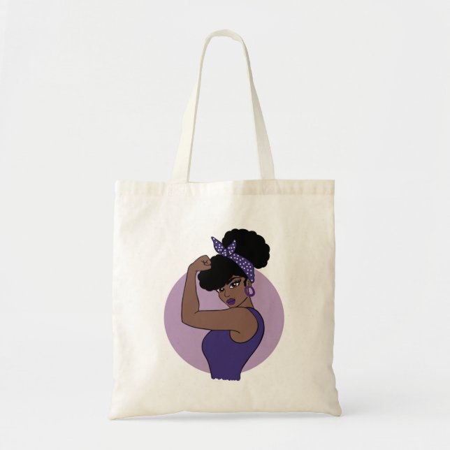 Sac fourre-tout de femme noire forte (Devant)