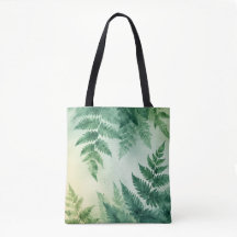 Sac fourre-tout de feuilles de ferment d'aquarelle