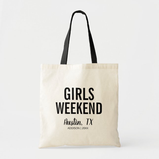 Sac fourre-tout de fin de semaine Destination Girl (Devant)