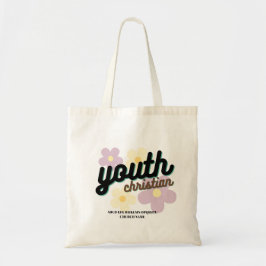 Sac fourre-tout de fleurs chrétiennes personnalisé