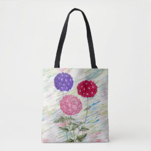 Sac fourre-tout de fleurs Hydrangea de style vinta
