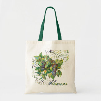 sac fourre-tout de fleurs lilas