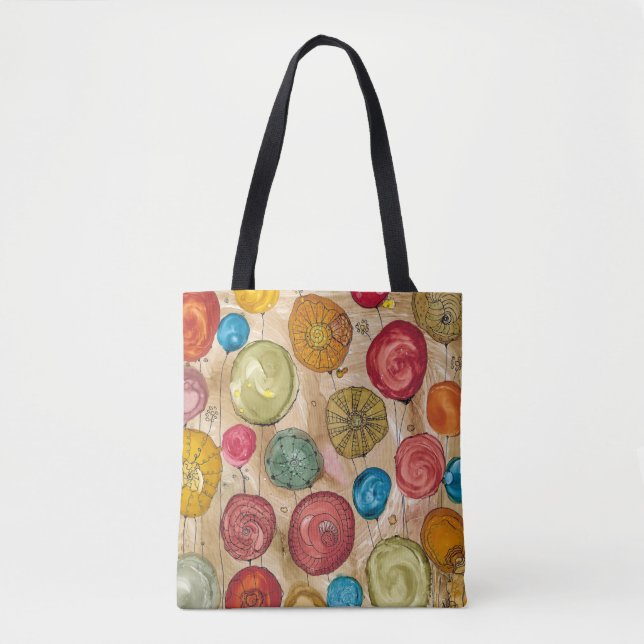 Sac fourre-tout de fleurs lunaires (Devant)