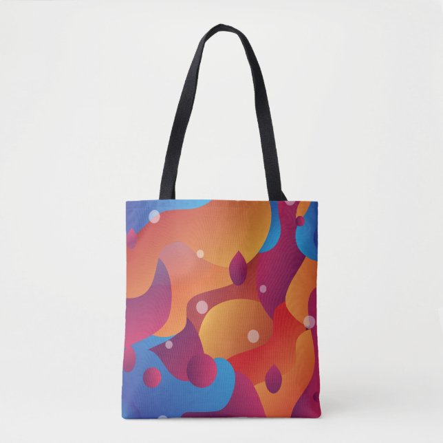 Sac fourre-tout de flux de lave - Cool de couleur  (Devant)
