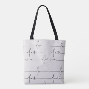 Sac fourre-tout de foi chrétienne - Amour, Foi et