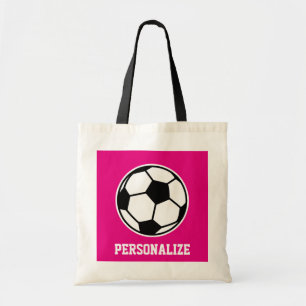 Sac fourre-tout de football rose pour les filles é