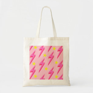 Sac fourre-tout de foudre rose élégant pour usage