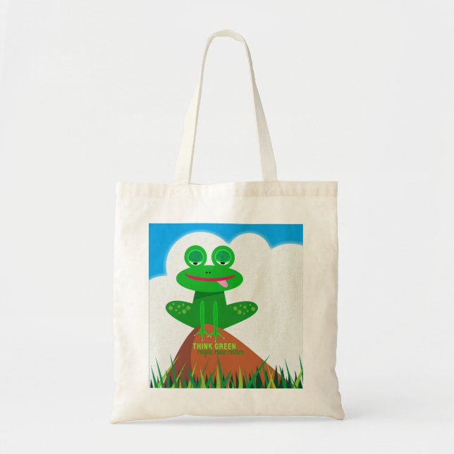 Sac fourre-tout de Froggy verte (Devant)