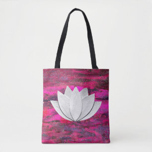 Sac fourre-tout de galaxie rose lotus
