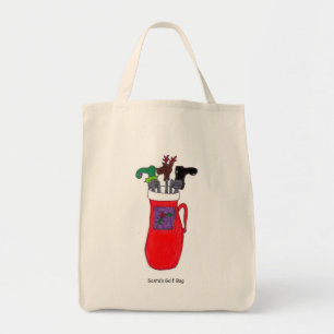 Sac fourre-tout de golf humoristique Père Noël