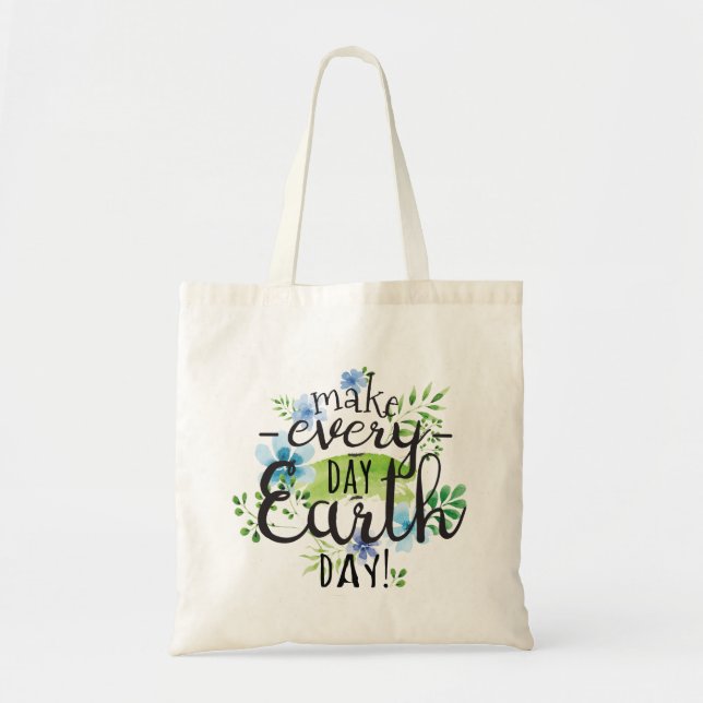 Sac fourre-tout de Jour des terres quotidien (Devant)