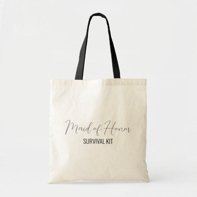 Sac fourre-tout de kit de survie de demoiselle d'h (Devant)