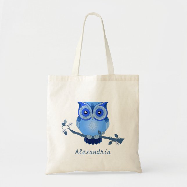 Sac fourre-tout de la Chouette bleue (Devant)