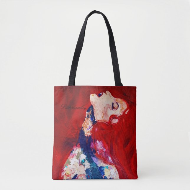 Sac fourre-tout de la dame des cheveux rouges (Devant)