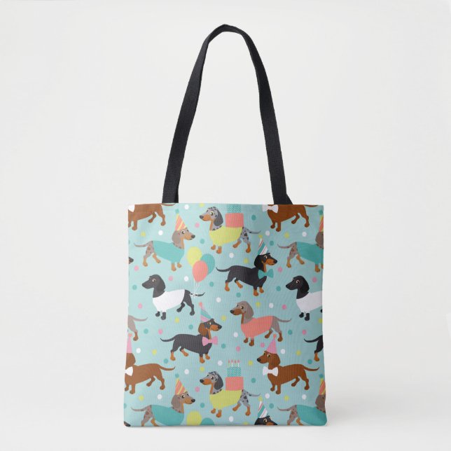 Sac fourre-tout de la fête de Dachshund (Devant)