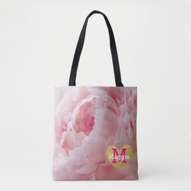 Sac fourre-tout de la fête de mariage Monogram Pin (Devant)