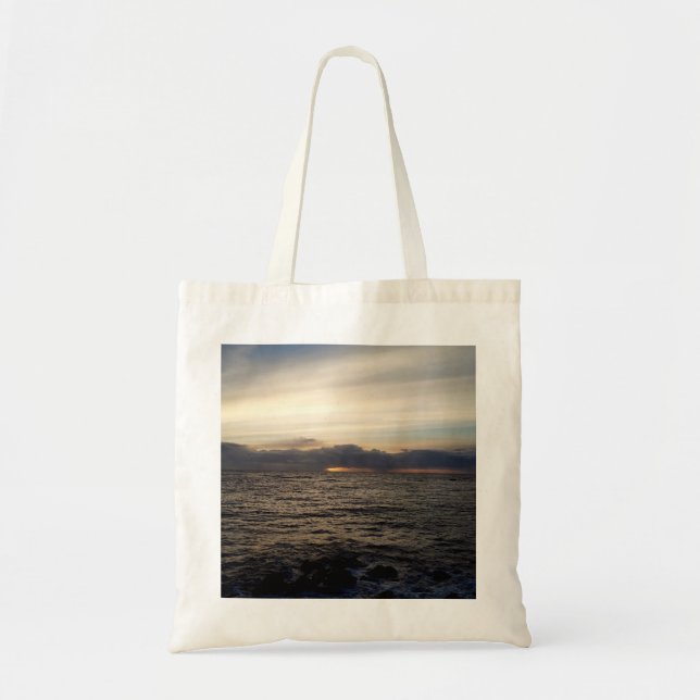 Sac fourre-tout de la mer du coucher du soleil (Devant)