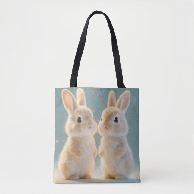 Sac fourre-tout de lapin neigeux (Devant)