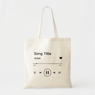 Sac fourre-tout de lecteur de musique avec chanson