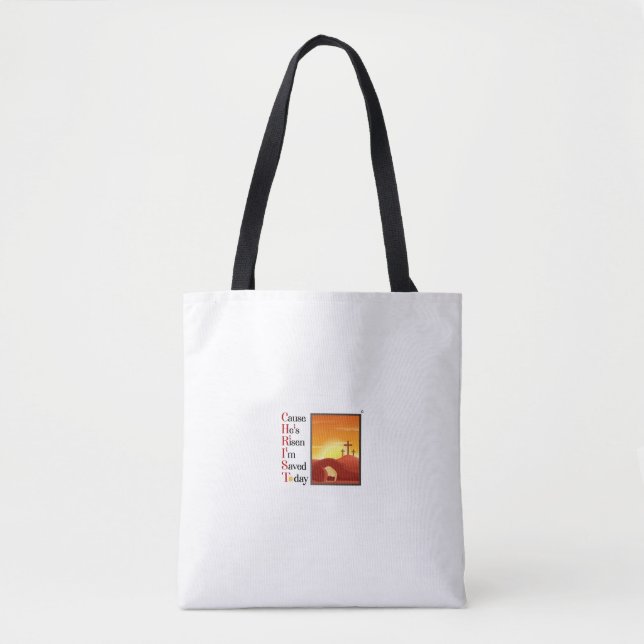 Sac fourre-tout de l'église blanche Christ Acronym (Devant)