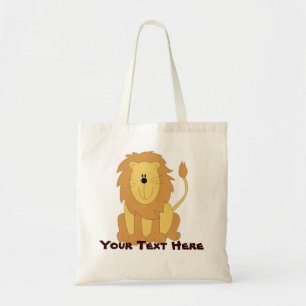 Sac fourre-tout de lion personnalisé mignon