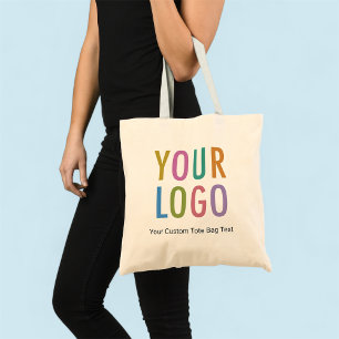 Sac fourre-tout de logo double face 100% coton Pas