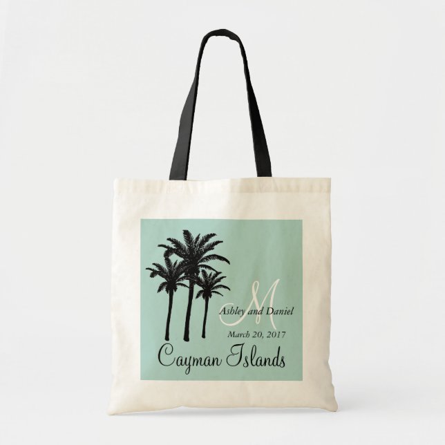 Sac fourre-tout de mariage de plage personnalisé P (Devant)