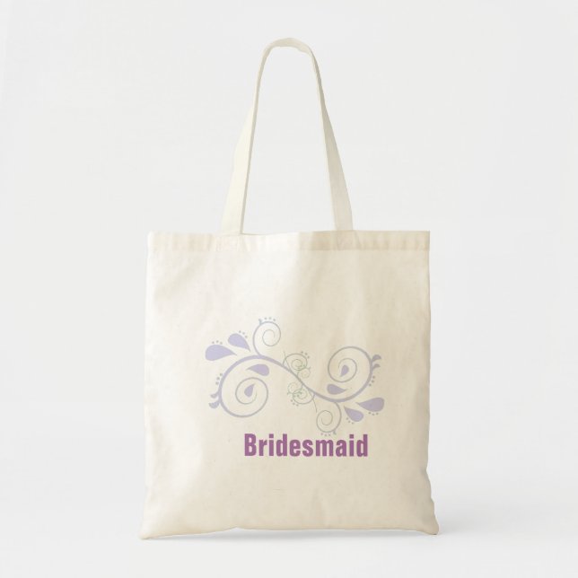 Sac fourre-tout de Mariage Floral Swirl (Devant)