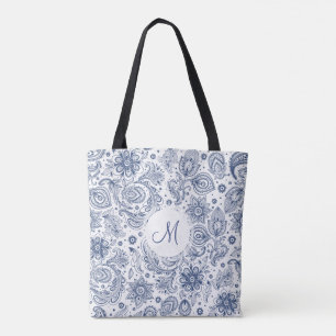Sac fourre-tout de monogramme à motifs floraux Vi