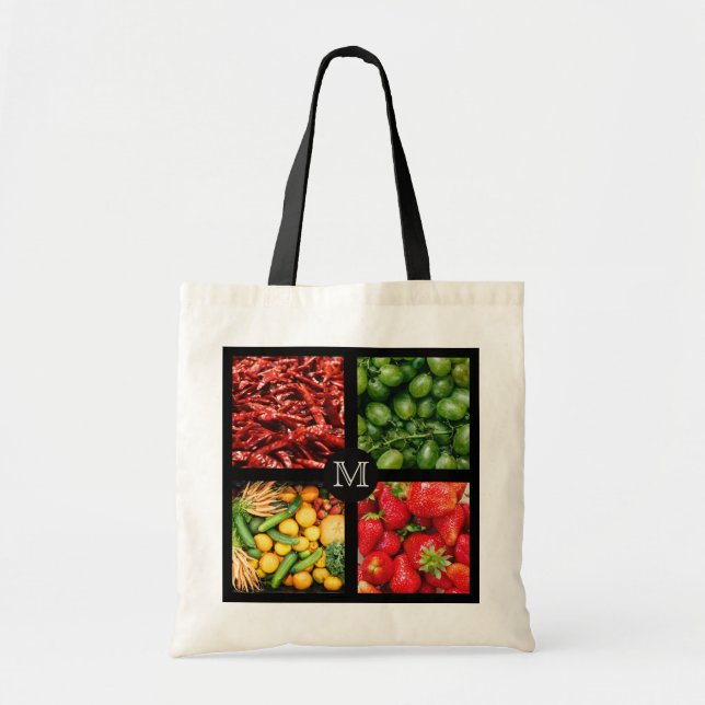 Sac fourre-tout de monogramme personnalisé en pied (Devant)