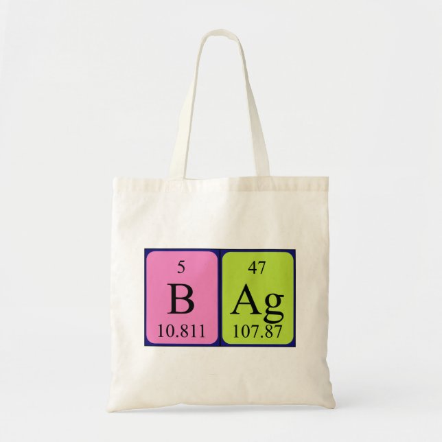 Sac fourre-tout de mot de table périodique du sac (Devant)