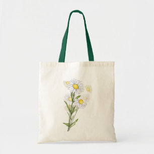 Sac fourre - tout de Motif à fleurs blanches de f
