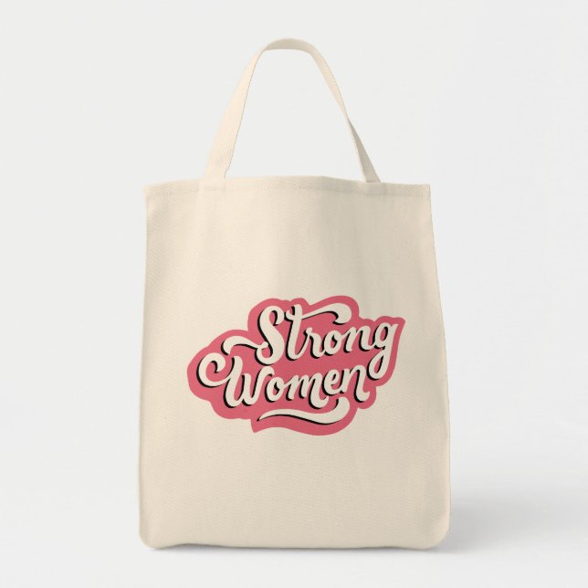 Sac fourre-tout de motivation des femmes fortes -  (Devant)