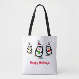 Sac fourre-tout de Noël des Pingouins