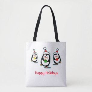 Sac fourre-tout de Noël des Pingouins