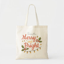 Sac fourre-tout de Noël moderne et fantaisiste