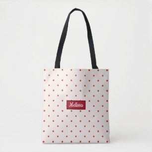 Sac fourre-tout de Noël Motif des points rouges