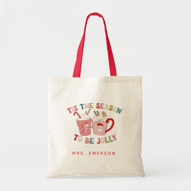 Sac fourre-tout de Noël rétro (Devant)