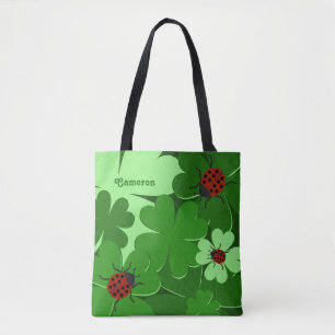 Sac fourre-tout de nom de Feuille Ladybug de Clove