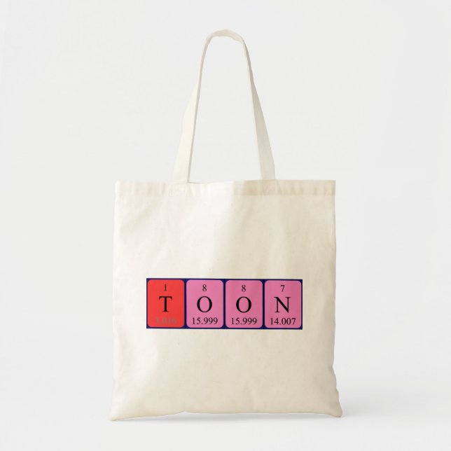 Sac fourre-tout de nom de table périodique (Devant)