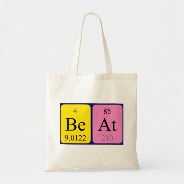 Sac fourre-tout de nom de table périodique Beat (Devant)