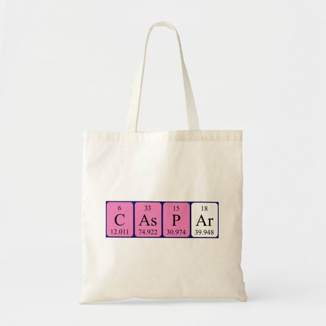 Sac fourre-tout de nom de table périodique Caspar (Devant)