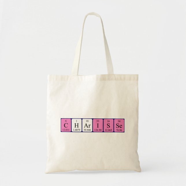 Sac fourre-tout de nom de table périodique Chariss (Devant)