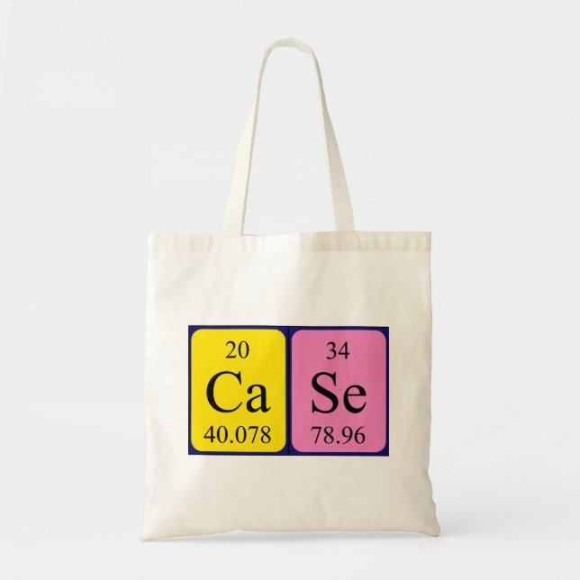 sac fourre-tout de nom de table périodique coque (Devant)
