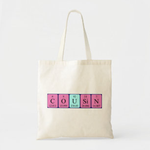 Sac fourre-tout de nom de table périodique Cousin