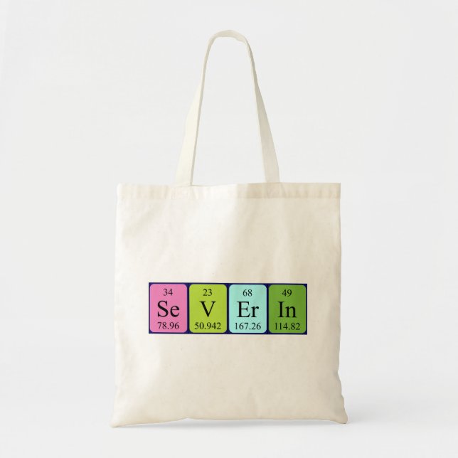 Sac fourre-tout de nom de table périodique de Seve (Devant)