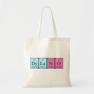 Sac fourre-tout de nom de table périodique Dylano