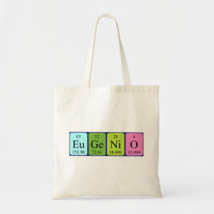 Sac fourre-tout de nom de table périodique Eugenio
