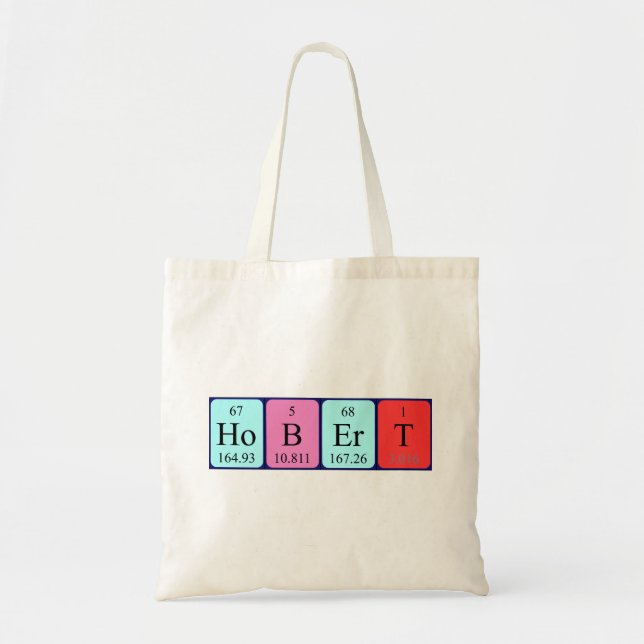 Sac fourre-tout de nom de table périodique Hobert (Devant)